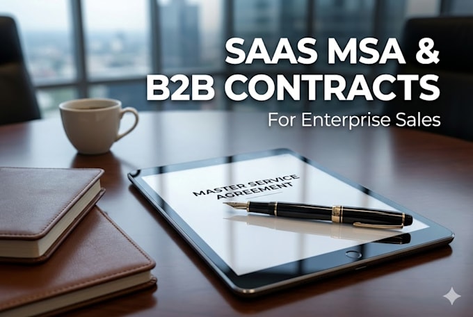 draft your saas master service agreement msa and b2b sales contract