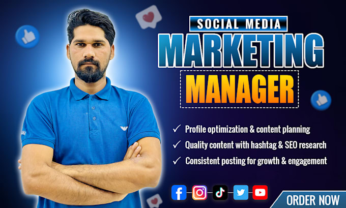 be your social media marketing manager and content creator