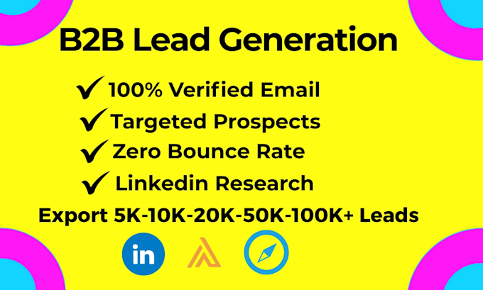 Do targeted b2b lead generation and linkedin research by B2b_leadgen ...