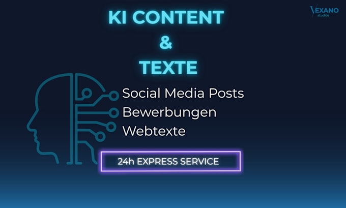 write german texts for social media, cvs and websites