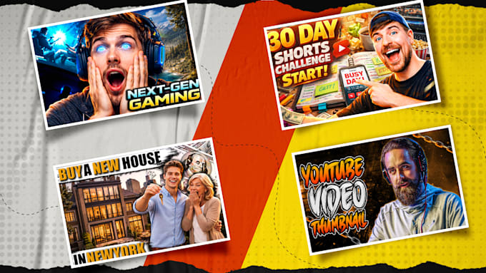 design clickbait youtube thumbnail