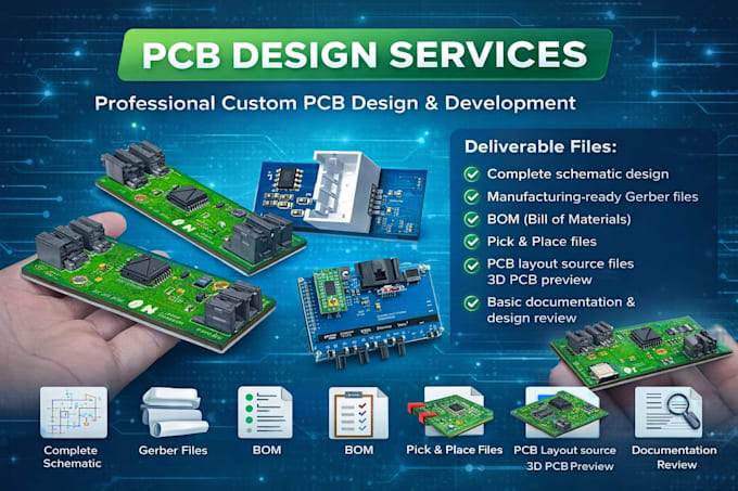design automotive pcb with can bus, lin, obd interface, pcb design