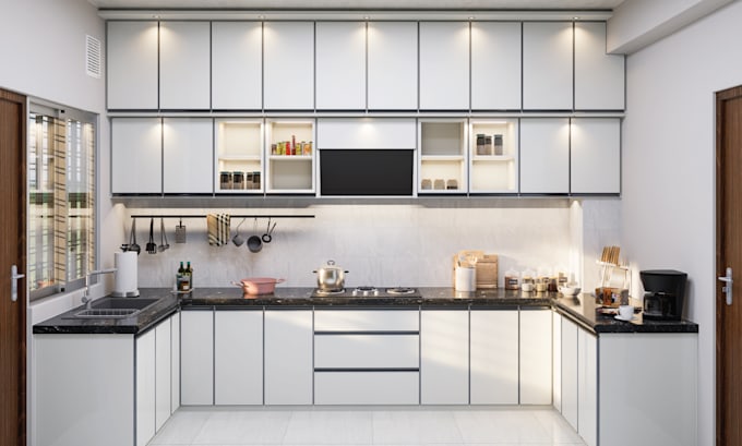 design custom cabinets with realistic 3d models and renderings