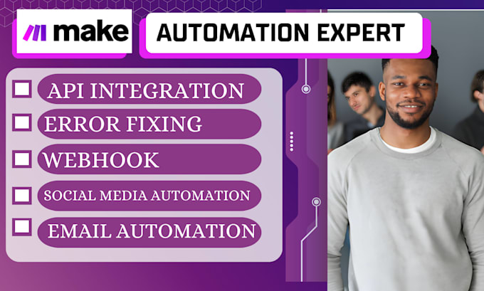 setup make com workflow automation zapier api integration, fix made com scenario