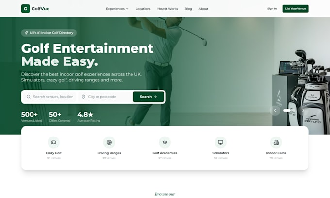 develop a unique, custom made and fully functional directory website