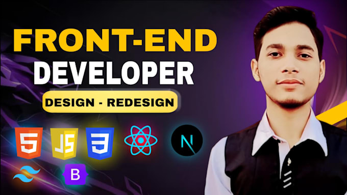 design and develop responsive front end websites using react