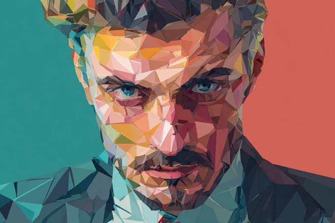 make high detailed low poly vector illustrations for