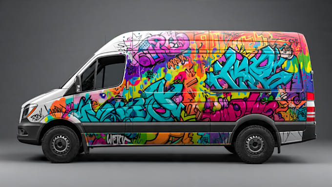 wrap the car wrapping with itasha decal vector design