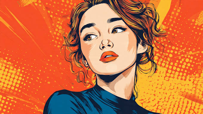 draw vector pop art illustration