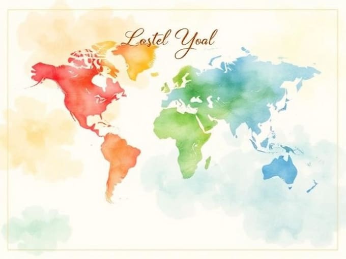 do custom watercolor wedding map