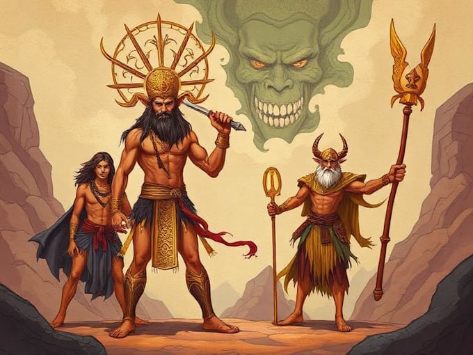 make characters desing prehispnic and mythology