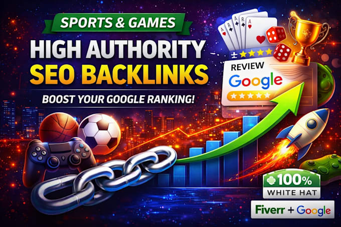 do sports, games high authority seo backlinks