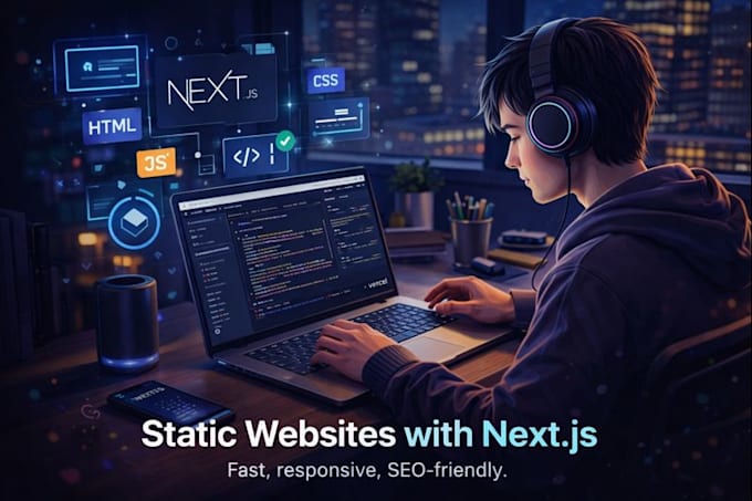 design a high performance static website for business use