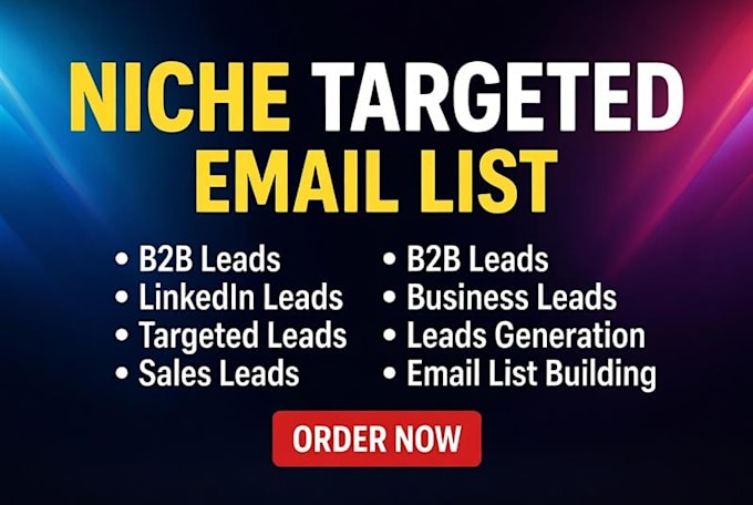 niche targeted email list for email marketing