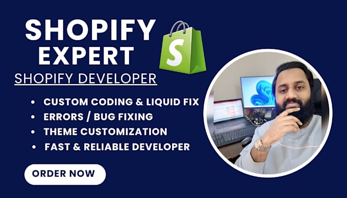 fix shopify bugs, liquid code issues, and customize your theme