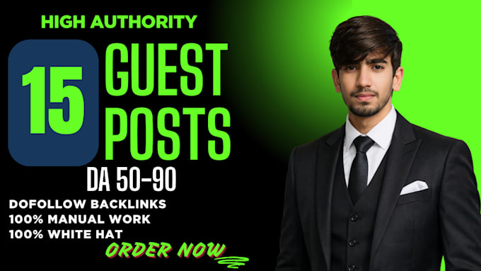 do high authority SEO guest posting with permanent backlinks