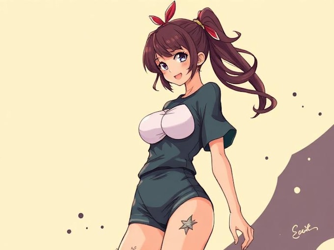 drawing a comic manga character concept nsfw and sfw