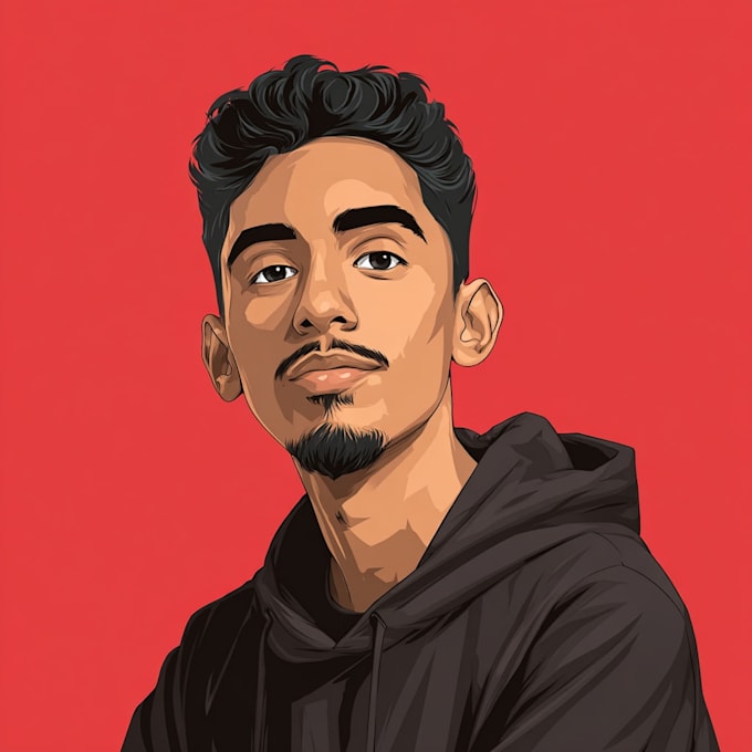 drawing cartoon vector portrait