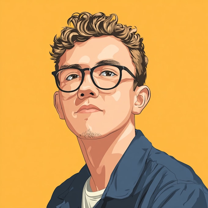 draw gta style vector cartoon portrait from
