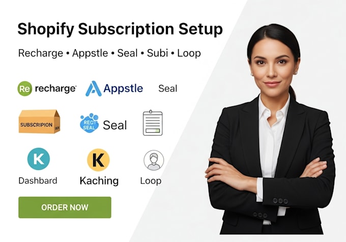 setup shopify subscriptions seal appstle kaching recharge subi loop website