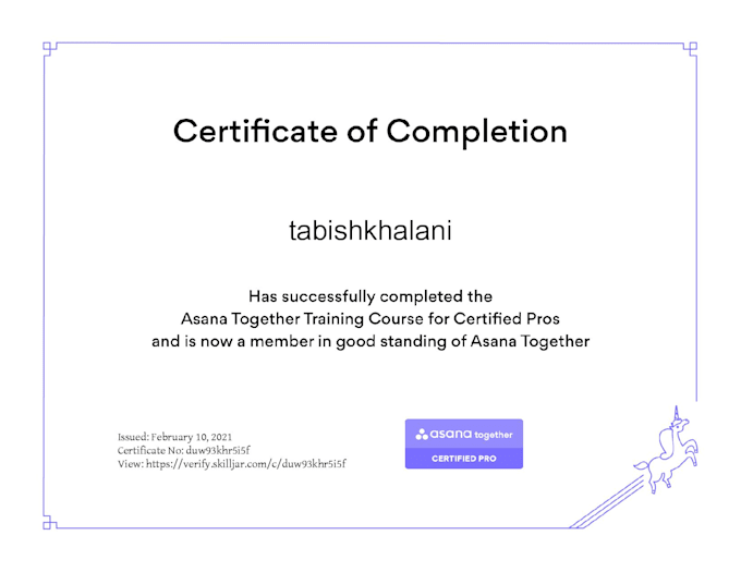 create and setup asana projects, dashboard, templates, milestones, reports, goal