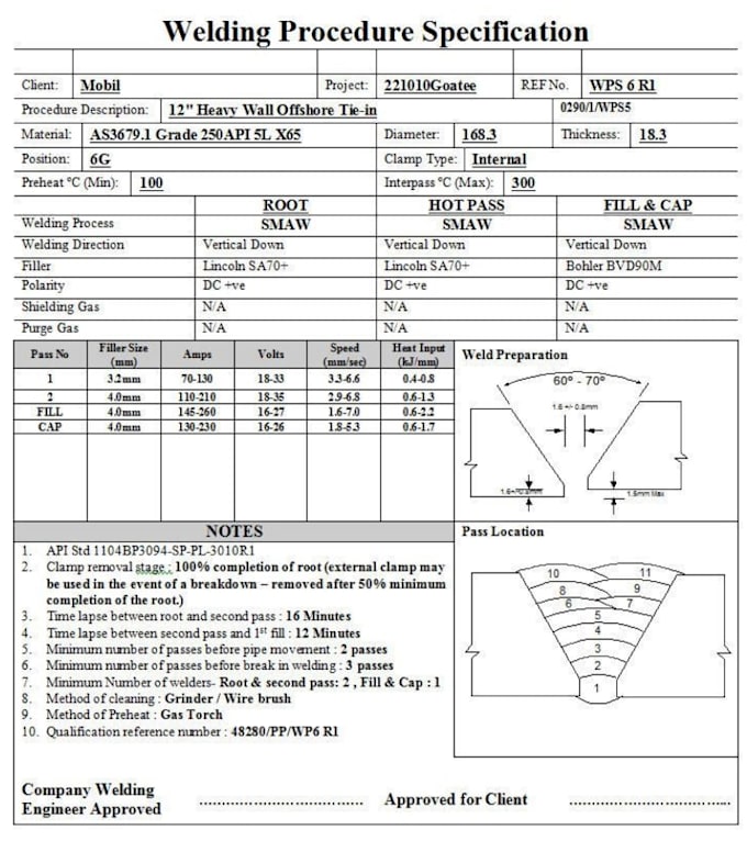 provide welding iso documentation
