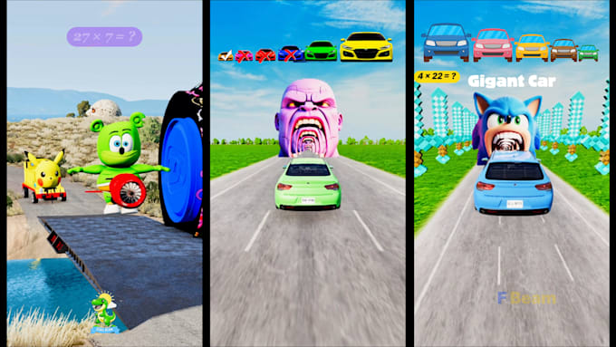 create viral beamng drive shorts