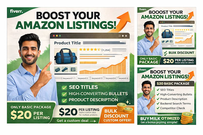 create amazon product listings