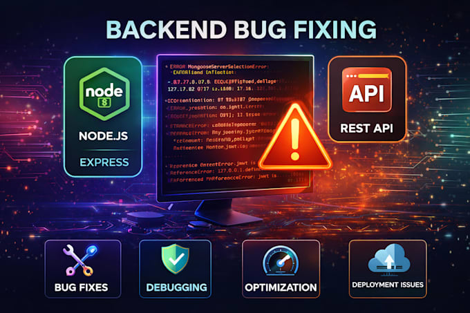 fix bugs in node js backend or rest API