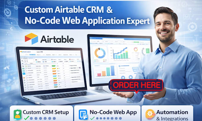 Create a custom airtable crm with automation by Marley_expert1 | Fiverr