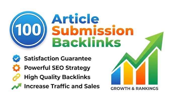 create 100 article submission backlinks