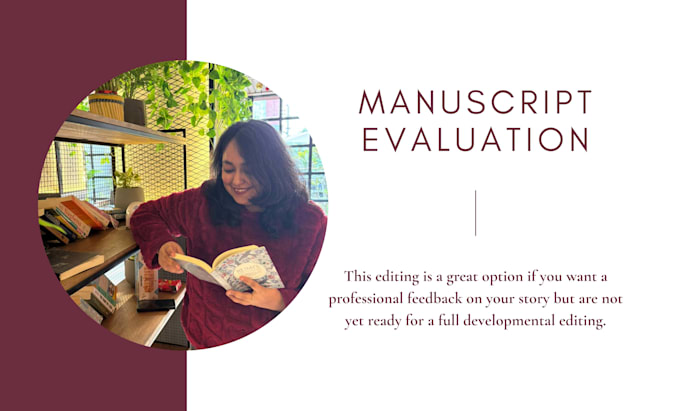 perform manuscript evaluation for your book