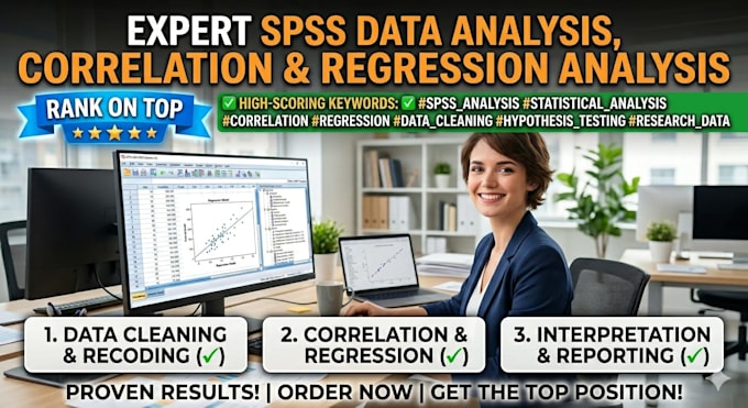 do spss data analysis, correlation and regression analysis