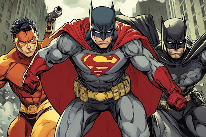 superhero comic page superhero character for comics