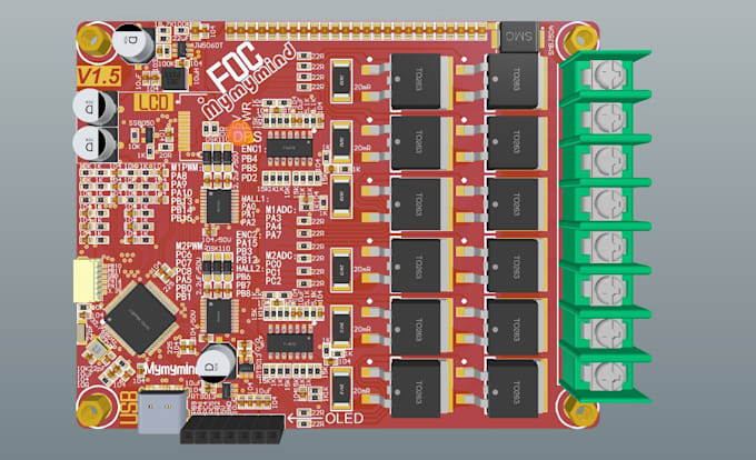 design schematic and pcb in kicad or altium designer