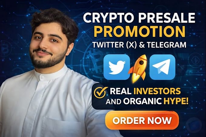 boost your crypto presale with twitter and telegram promotion