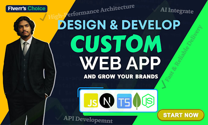 build a high performance scalable web app with custom design