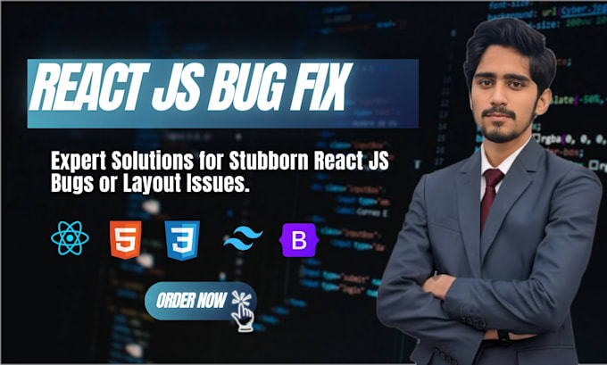 fix react js bugs or solve CSS layout issues