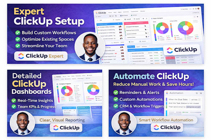 Click Up Flow Chart Set up clickup workflows, automations and dashboards by Emmanuelreign ...