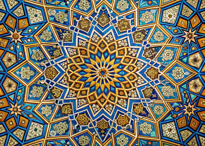 design intricate islamic geometric patterns and motifs