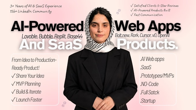 build ai powered web apps, saas platforms, or prototypes
