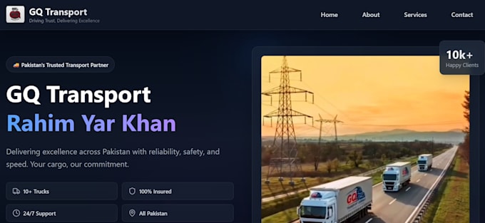 develop responsive react js website with tailwind CSS