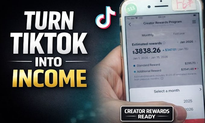 do complete tik tok monetization organically in creator reward program account