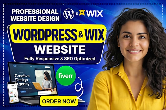 build a pro wordpress or wix website