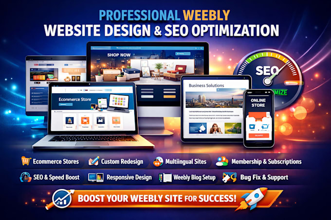 do a professional weebly website design, weebly redesign, and weebly SEO