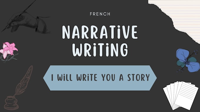 write you a story in french