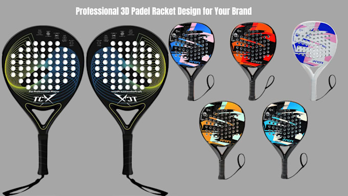 make 3d padel racket designs for your brand