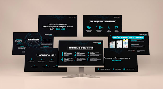 create modern presentation design