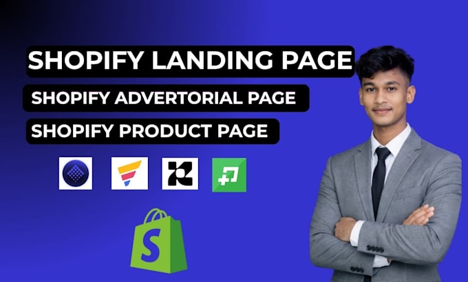design a shopify landing page, product landing page by pagefly gempages replo
