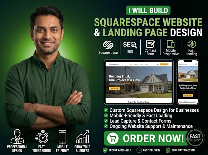 build squarespace website design squarespace redesign squarespece landing page
